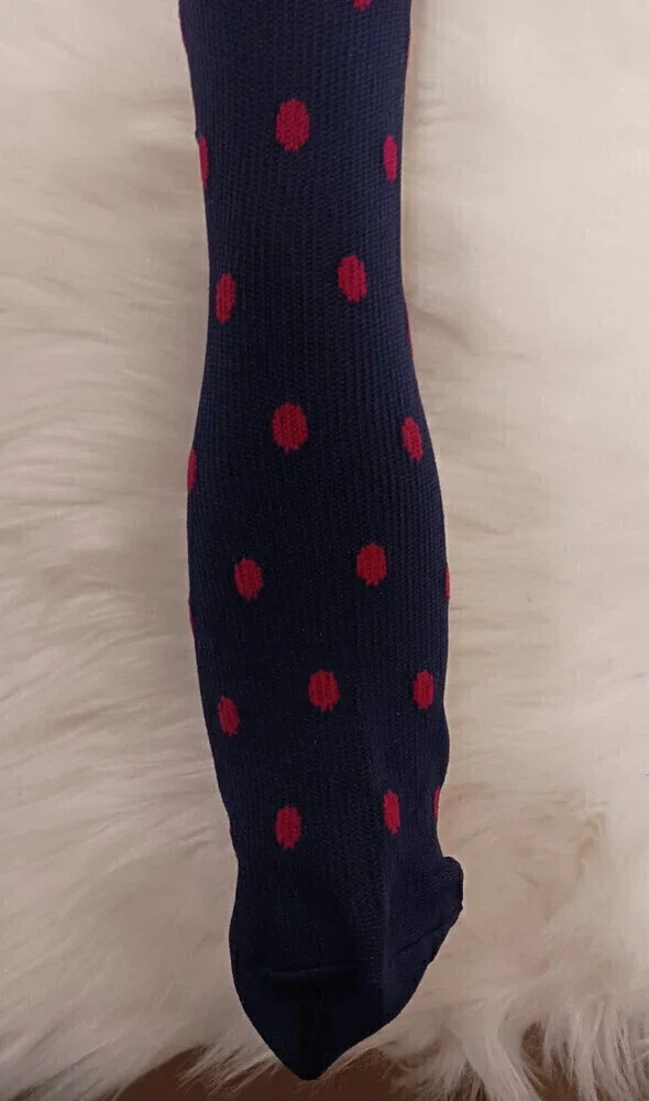 Knee High Socks With Red Dots In S/M - Picture 8 of 8